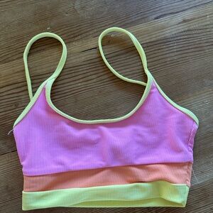 Beach riot Eva fruit cover block bikini top size x small